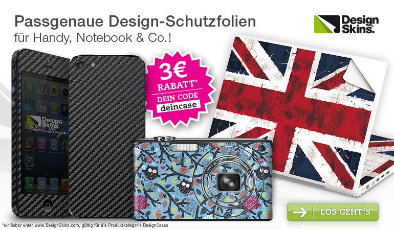 Hol dir die stylischen Design-Schutzfolien für Handy, Notebook &Co