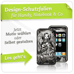 Hol dir die stylischen Design-Schutzfolien f&uuml;r Handy, Notebook &Co