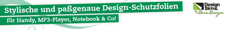 Stylische und passgenaue Design-Schutzfolien f�dy, MP3-Player, Notebook & Co. - DesignSkins von DeinDesign